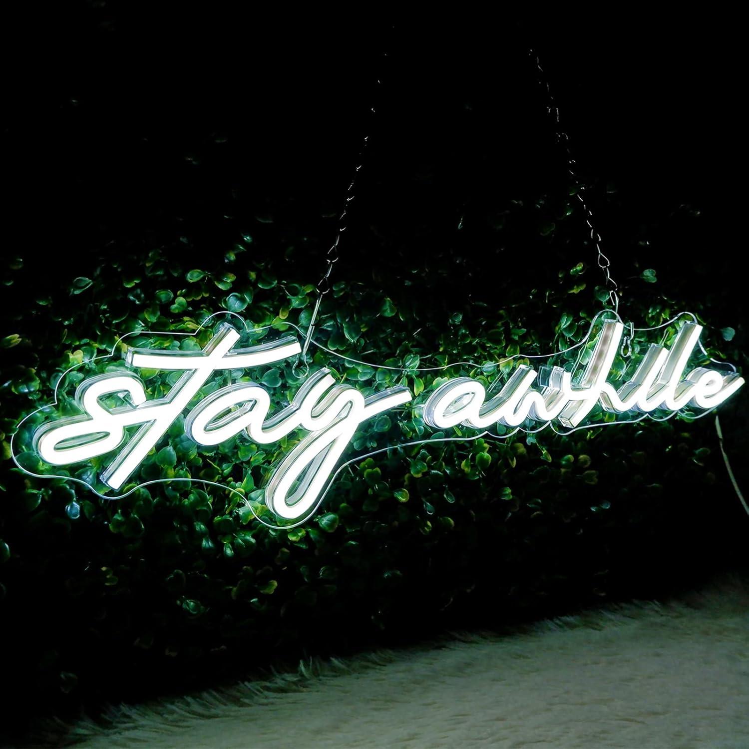 Wall Decor Lighting - ป้ายไฟนีออนแบบ USB ปรับความสว่างได้ สำหรับตกแต่งบาร์ ห้องนอน บ้าน