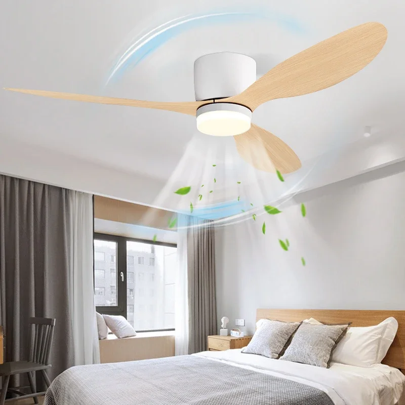 Decor Lighting Ceiling Fans - ไฟพัดลมเพดาน LED สไตล์โมเดิร์น, ไฟตกแต่งพื้นต่ําพร้อมรีโมทคอนโทรล, ไฟบ้านพร้อมพัดลมในห้องนอนและบ้าน