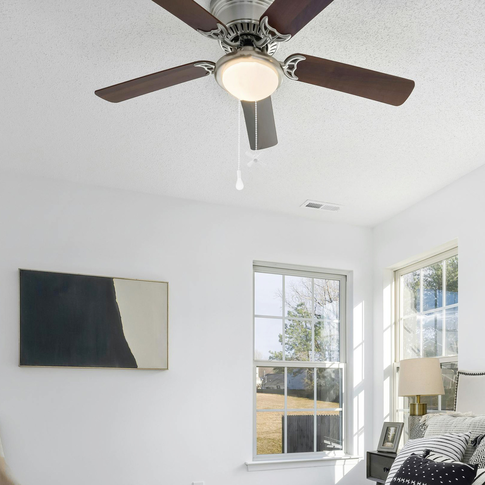 Decor Lighting Ceiling Fans - 2 ชิ้น โซ่ต่อสายดึงพัดลมเพดานประดับลูกปัดสไตล์วินเทจ อุปกรณ์ตกแต่งสำหรับโคมไฟเพดาน พัดลม ห้องน้ำ