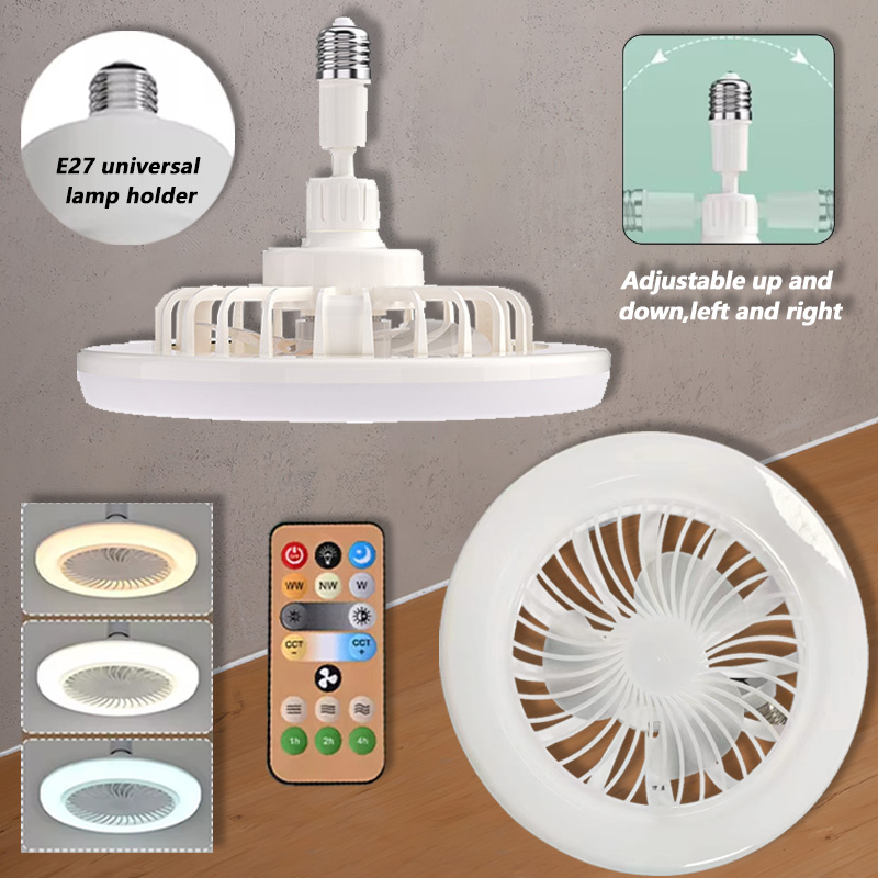 Decor Lighting Ceiling Fans - 2 In 1 พัดลมเพดานโคมไฟ 3 ความเร็วปรับ