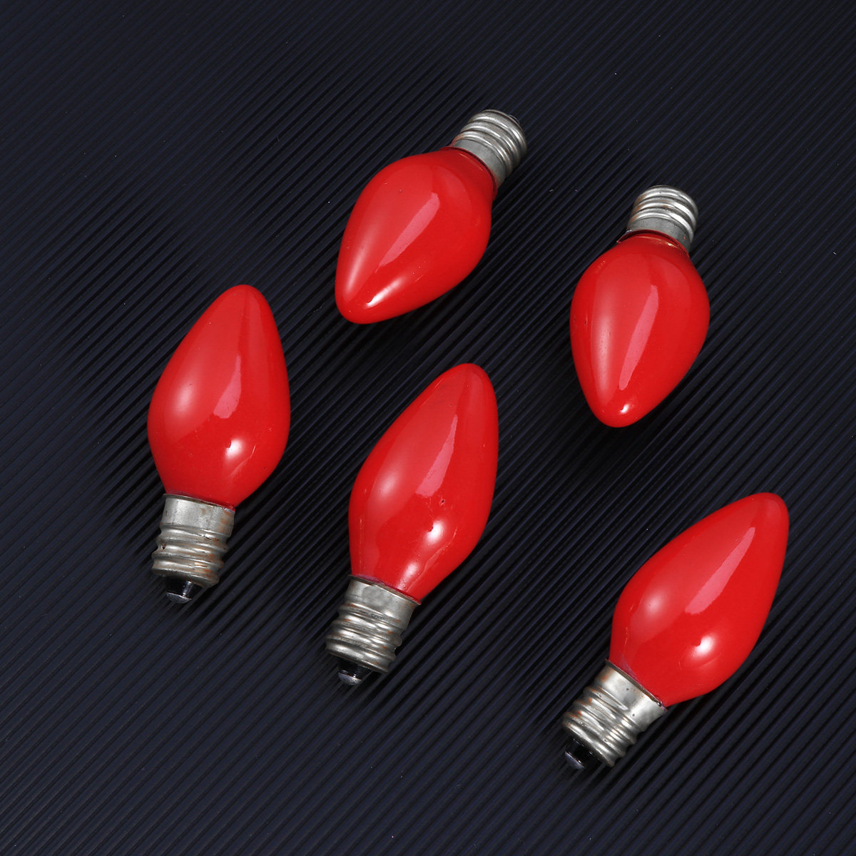 Wall Decor Lighting - หลอดไฟสแตนเลส 50 ชิ้น 7W E12 หลอดไฟสีแดง