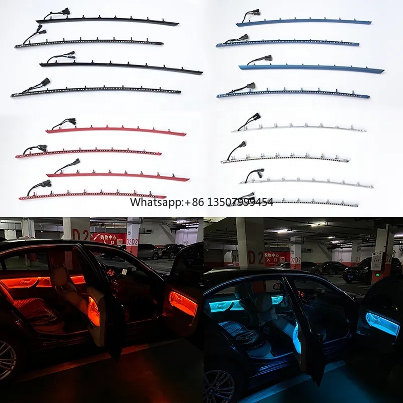 Lighting Decorative - ไฟตกแต่งภายในห้องโดยสาร 4 ประตู แบบ LED พร้อมไฟบรรยากาศสีฟ้าและสีส้ม