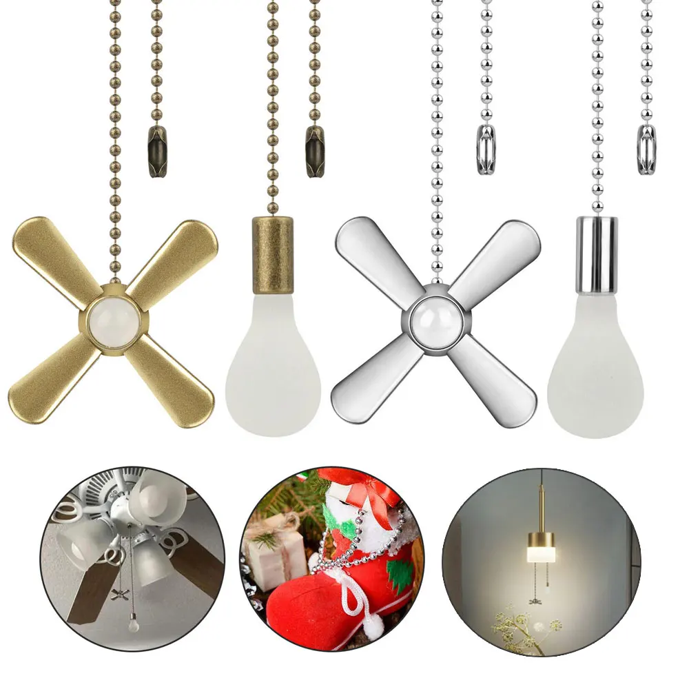 Decor Lighting Ceiling Fans - พัดลมเพดาน1ชิ้น, พัดลมโซ่ร้อยลูกปัดสำหรับดึงชุดพัดลมโซ่พร้อมขั้วต่ออุปกรณ์ติดตั้งไฟติดเพดานสูงของตกแต่งบ้าน