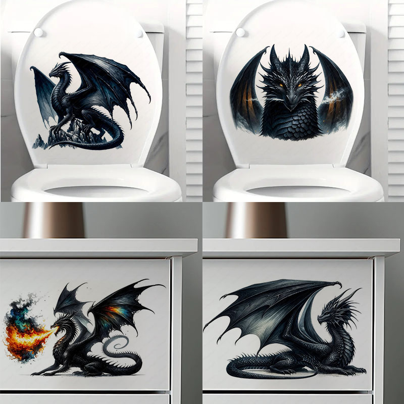 Fiery Majestic Dragon สติกเกอร - Lighting Mcqueen Bedroom Decor บทวิจารณ์และราคา