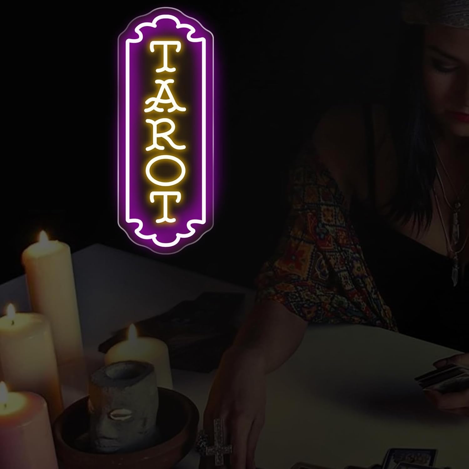 ป้ายไฟนีออนลายไพ่ทาโรต์ ใช้พลั - Wall Decor Lighting บทวิจารณ์และราคา