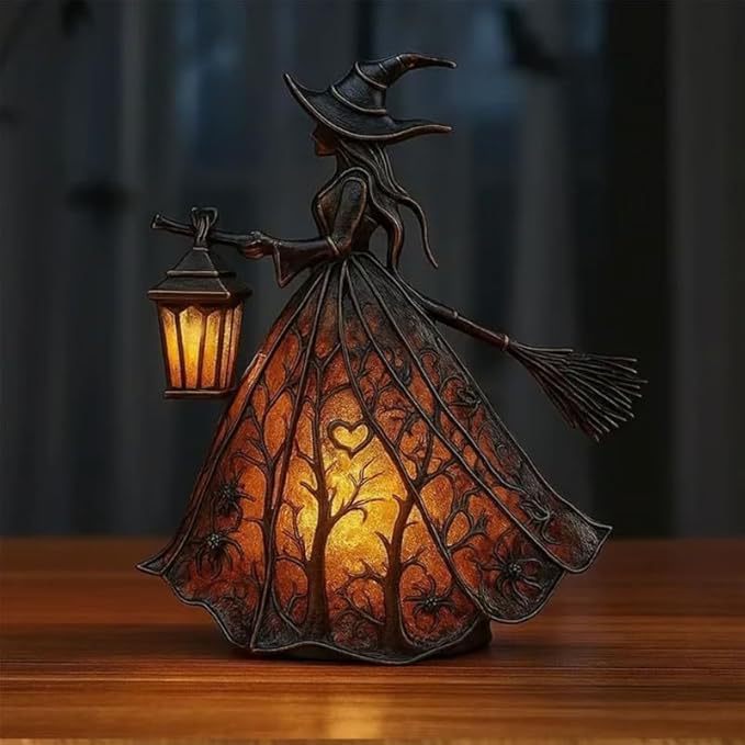โคมไฟตั้งโต๊ะเรซินรูปแม่มดพร้อ - Lighting Decorative บทวิจารณ์และราคา