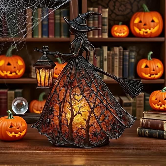 โคมไฟตั้งโต๊ะเรซินรูปแม่มดพร้อ - Lighting Decorative บทวิจารณ์และราคา