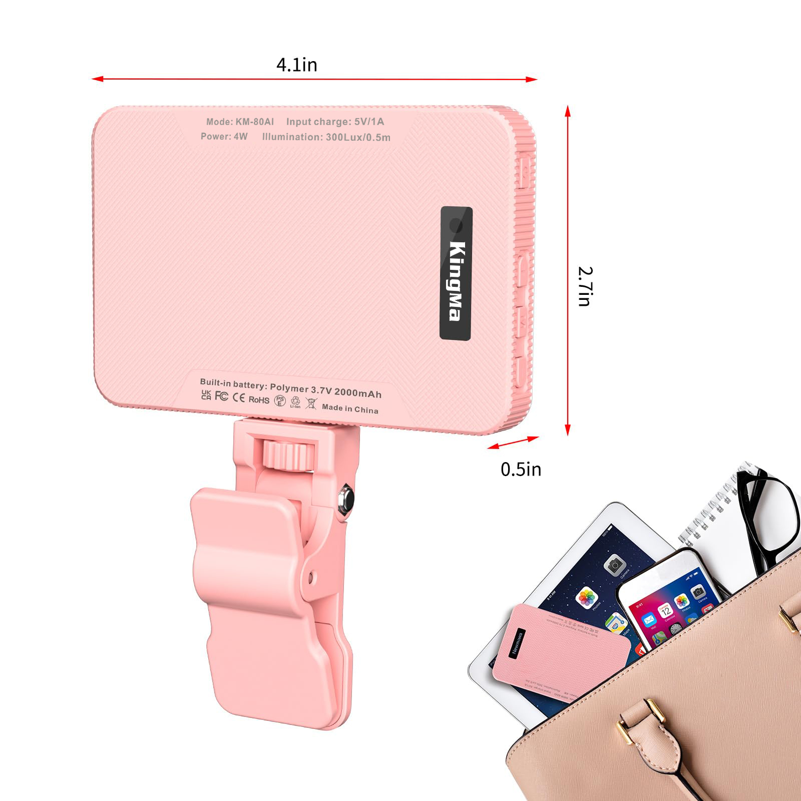 King Ma เซลฟี่แบบชาร์จไฟได้สีช - Lighting Gallery บทวิจารณ์และราคา