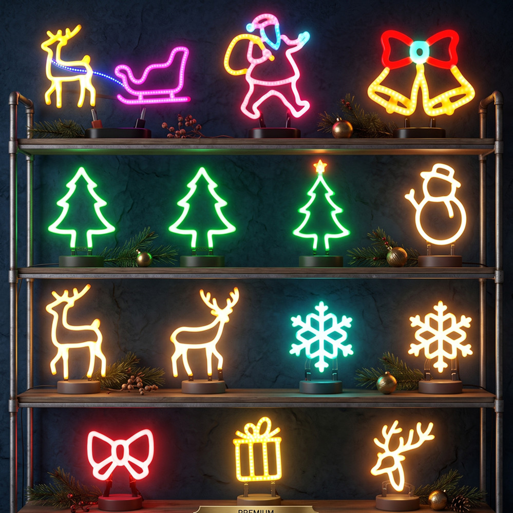 ไฟประดับคริสต์มาส LED ป้ายไฟนี - Wall Decor Lighting บทวิจารณ์และราคา