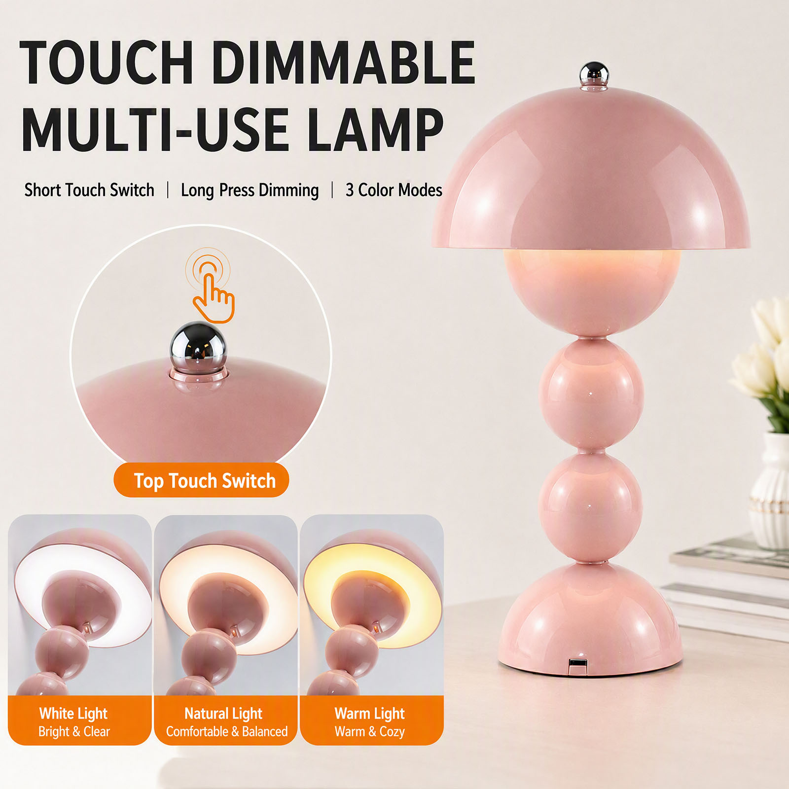 โคมไฟตั้งโต๊ะ LED รูปเห็ด USB  - Lighting Decorative บทวิจารณ์และราคา