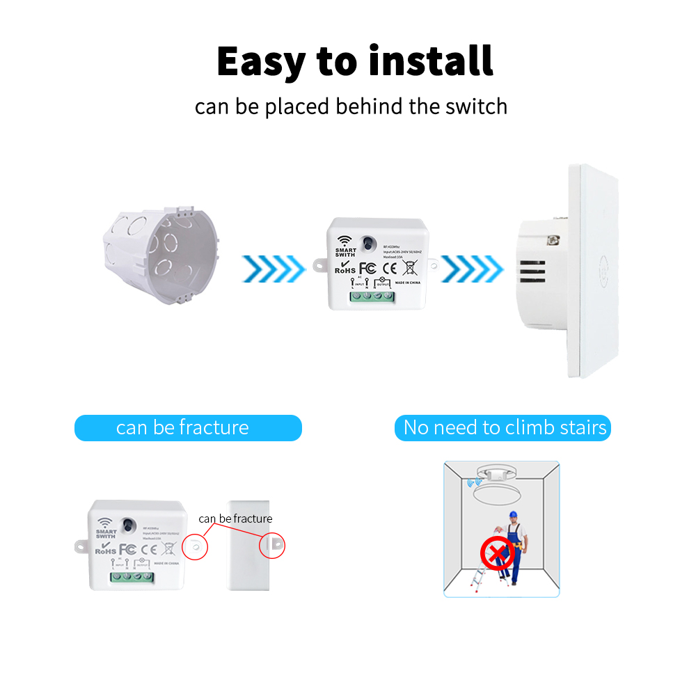 สวิตช์ไร้สายแบตเตอรี่ Hococa C - Touch Dimmer Lamp บทวิจารณ์และราคา