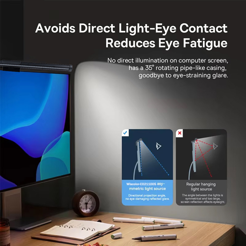 Wiscolor LED หน้าจอแขวน Light  - Touch Dimmer Lamp บทวิจารณ์และราคา