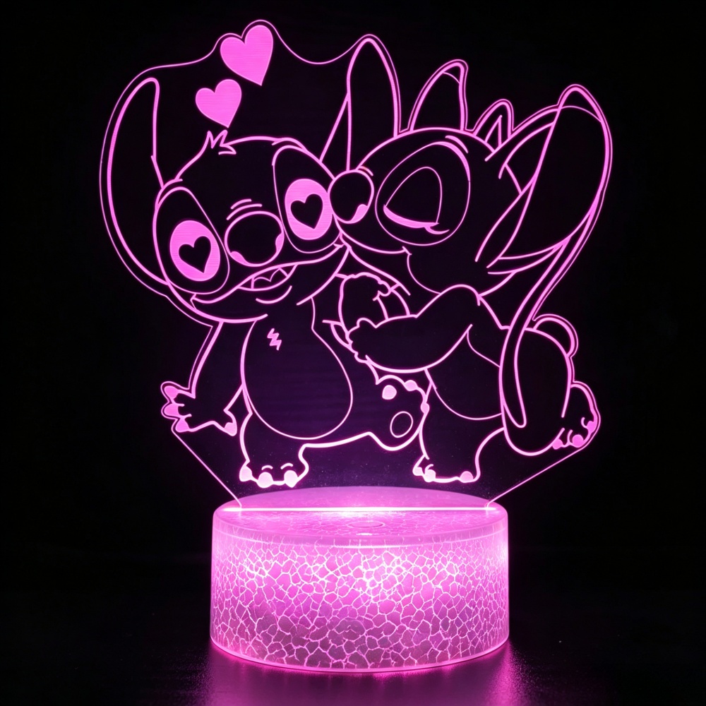 โคมไฟกลางคืน LED 3D ลายลิโล่แล - Lighting Room Decor Items บทวิจารณ์และราคา