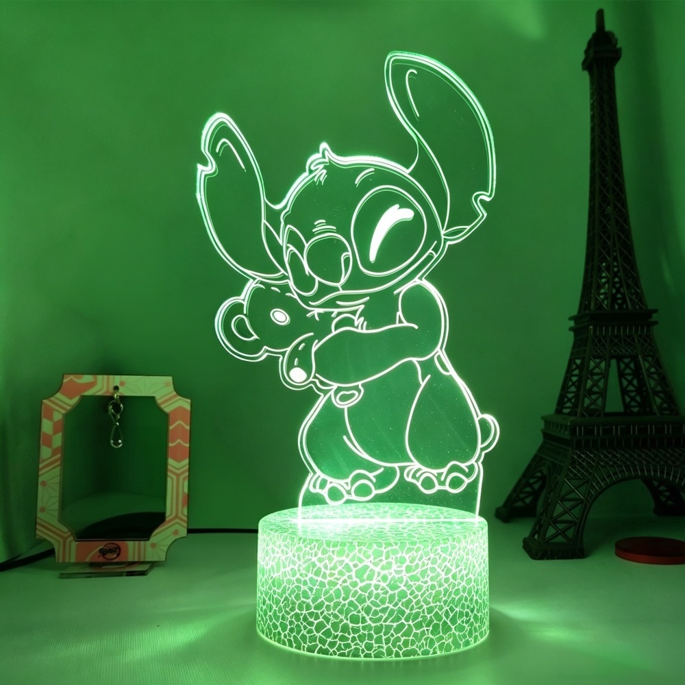 โคมไฟกลางคืน LED 3D ลายลิโล่แล - Lighting Room Decor Items บทวิจารณ์และราคา