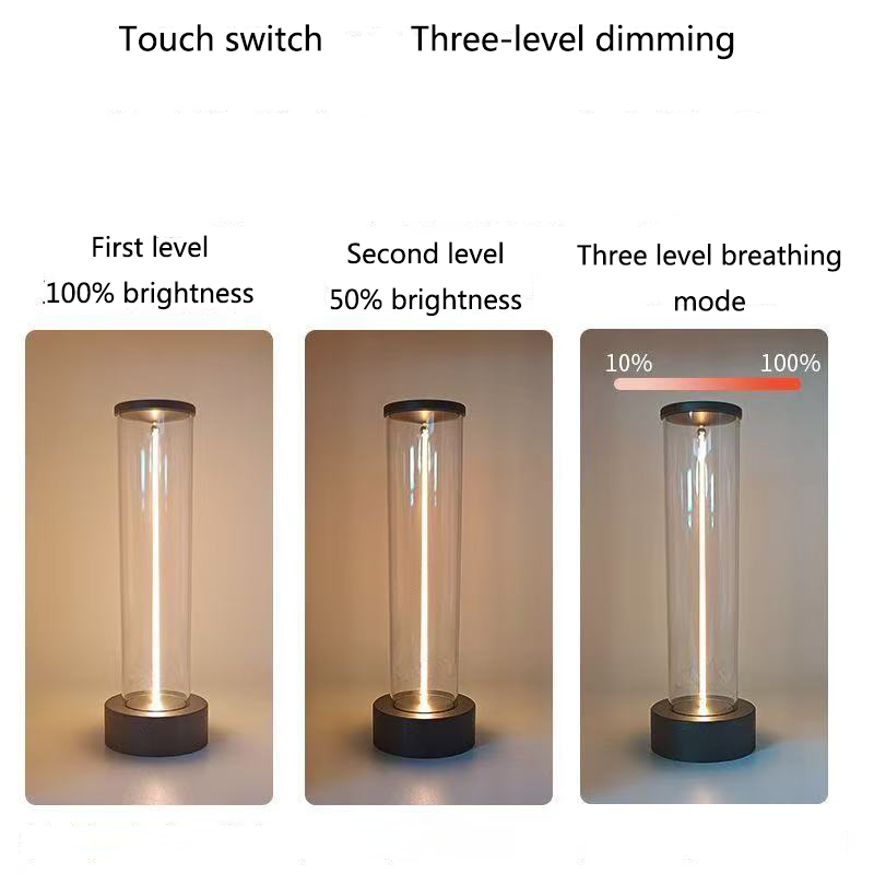 โคมไฟตั้งโต๊ะ LED แบบพกพาไร้สา - Touch Dimmer Lamp บทวิจารณ์และราคา