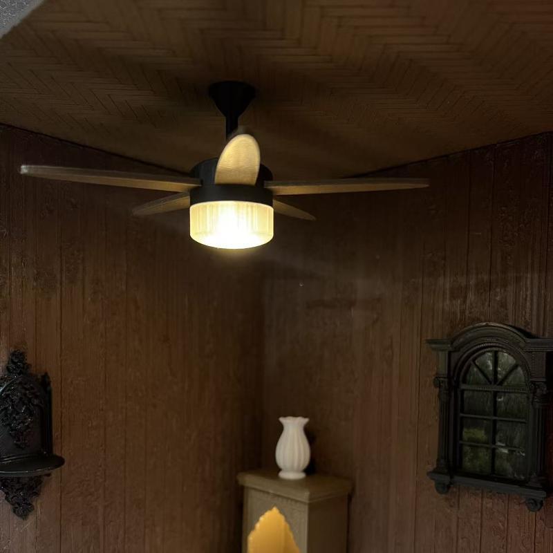 พัดลมเพดานวินเทจขนาดเล็กพร้อมไ - Decor Lighting Ceiling Fans บทวิจารณ์และราคา