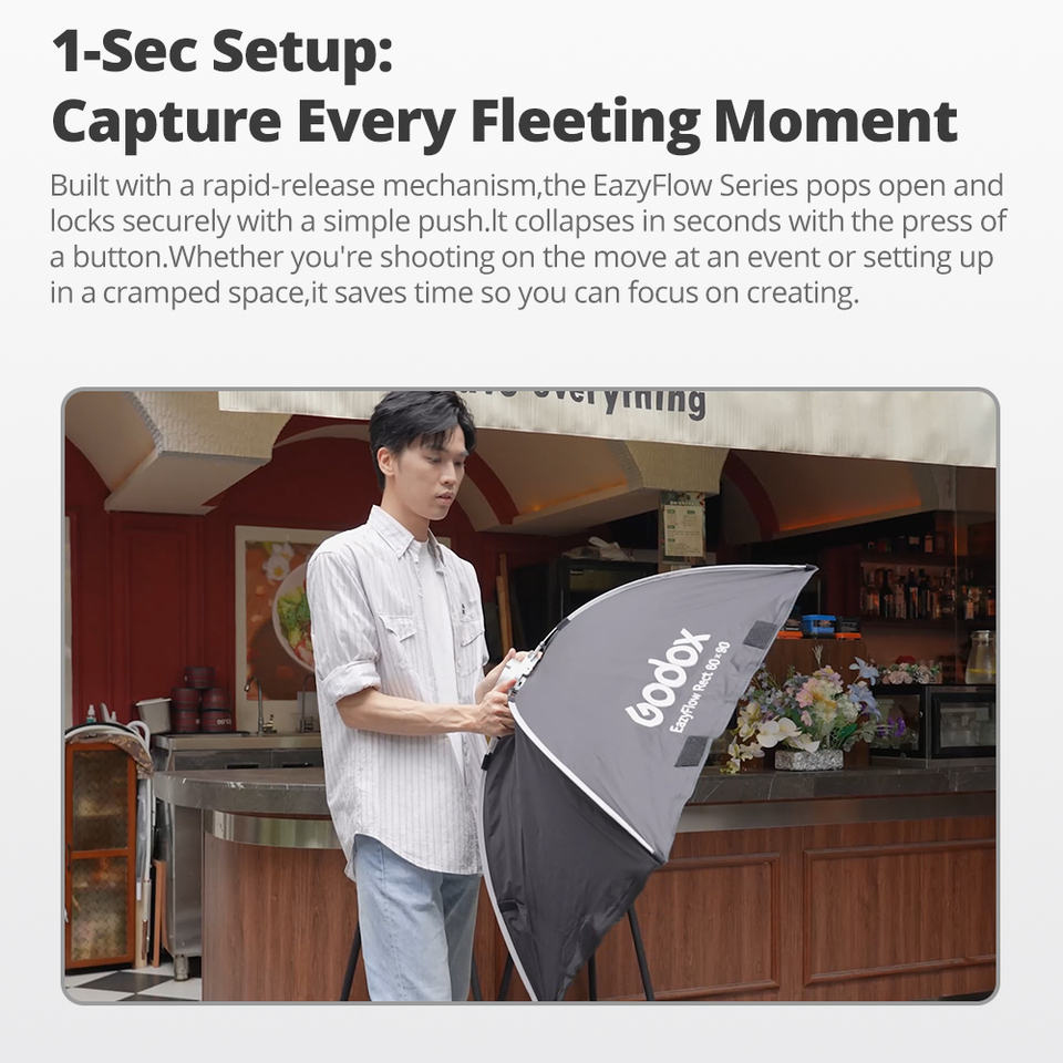 Godox ซีรีส์ EazyFlow ซอฟต์บ็อ - Lighting Gallery บทวิจารณ์และราคา