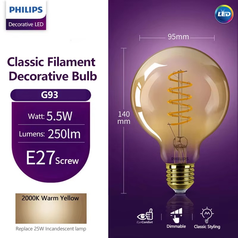 หลอดไฟ LED ตกแต่ง Philips Soft - Philips Bulb Led Classic บทวิจารณ์และราคา
