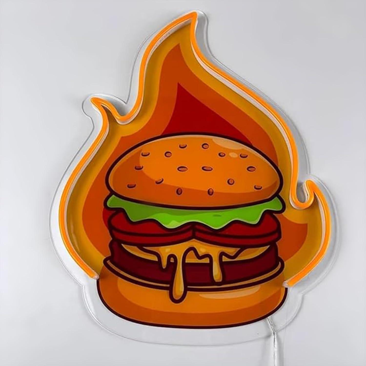 ป้ายไฟนีออนรูปเบอร์เกอร์ ไฟ LE - Wall Decor Lighting บทวิจารณ์และราคา