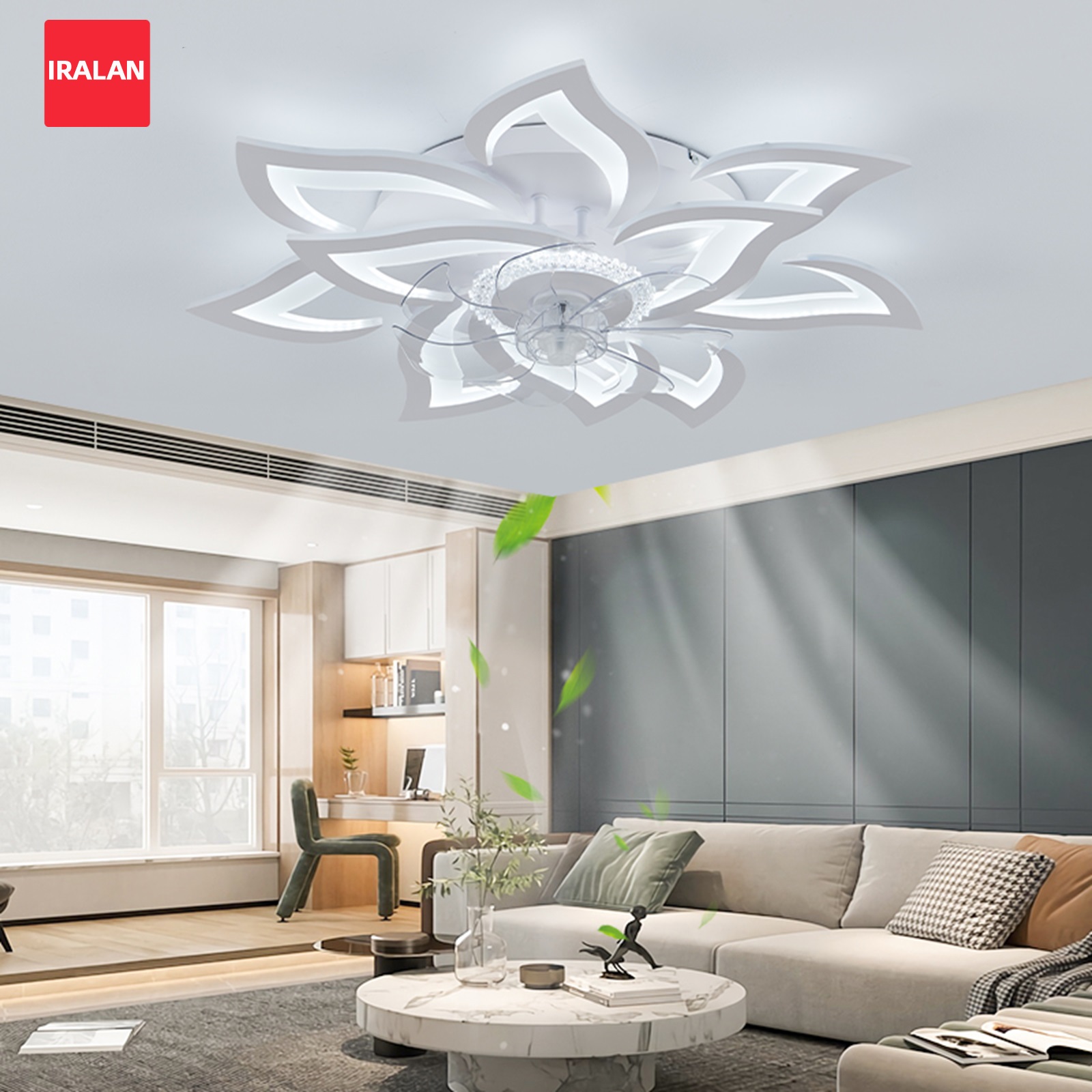 พัดลมเพดานลายดอกไม้พร้อมไฟตกแต - Decor Lighting Ceiling Fans บทวิจารณ์และราคา